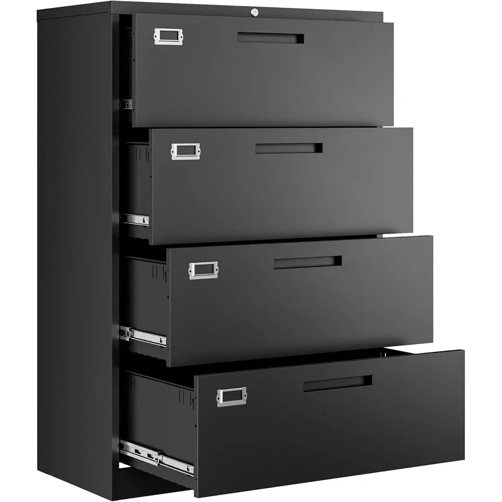 File Cabinet Lateral - Armário Arquivador Metálico Lateral com Fechadura,