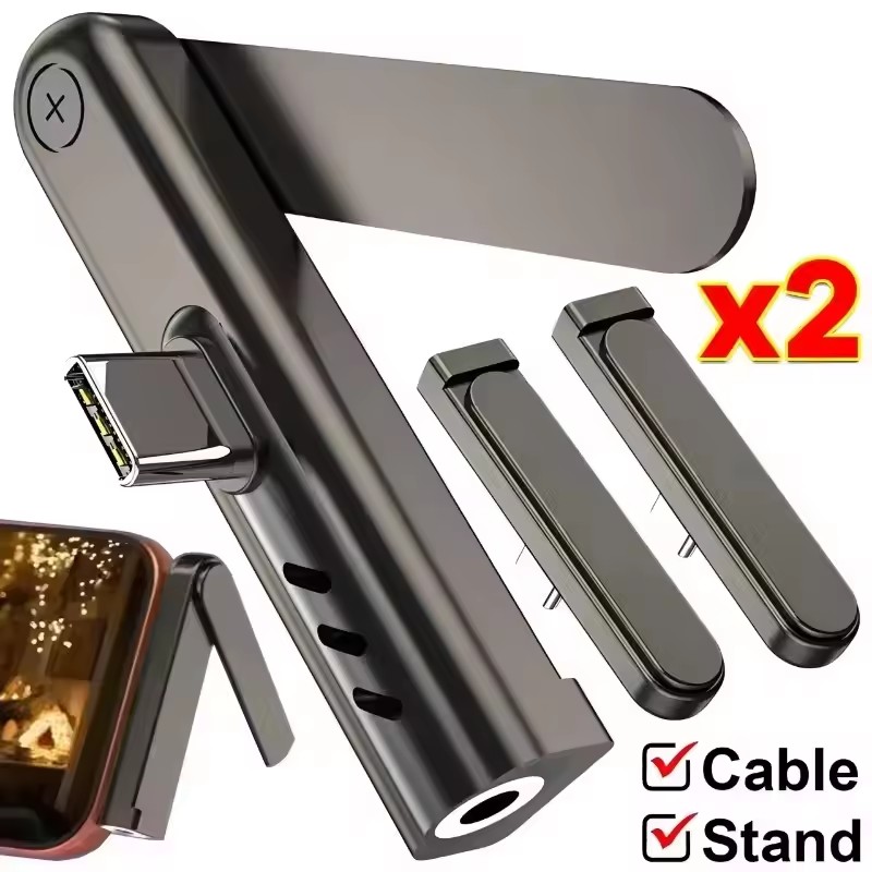Mobile Pedestal Cabinet - Adaptador dobrável portátil USB C para