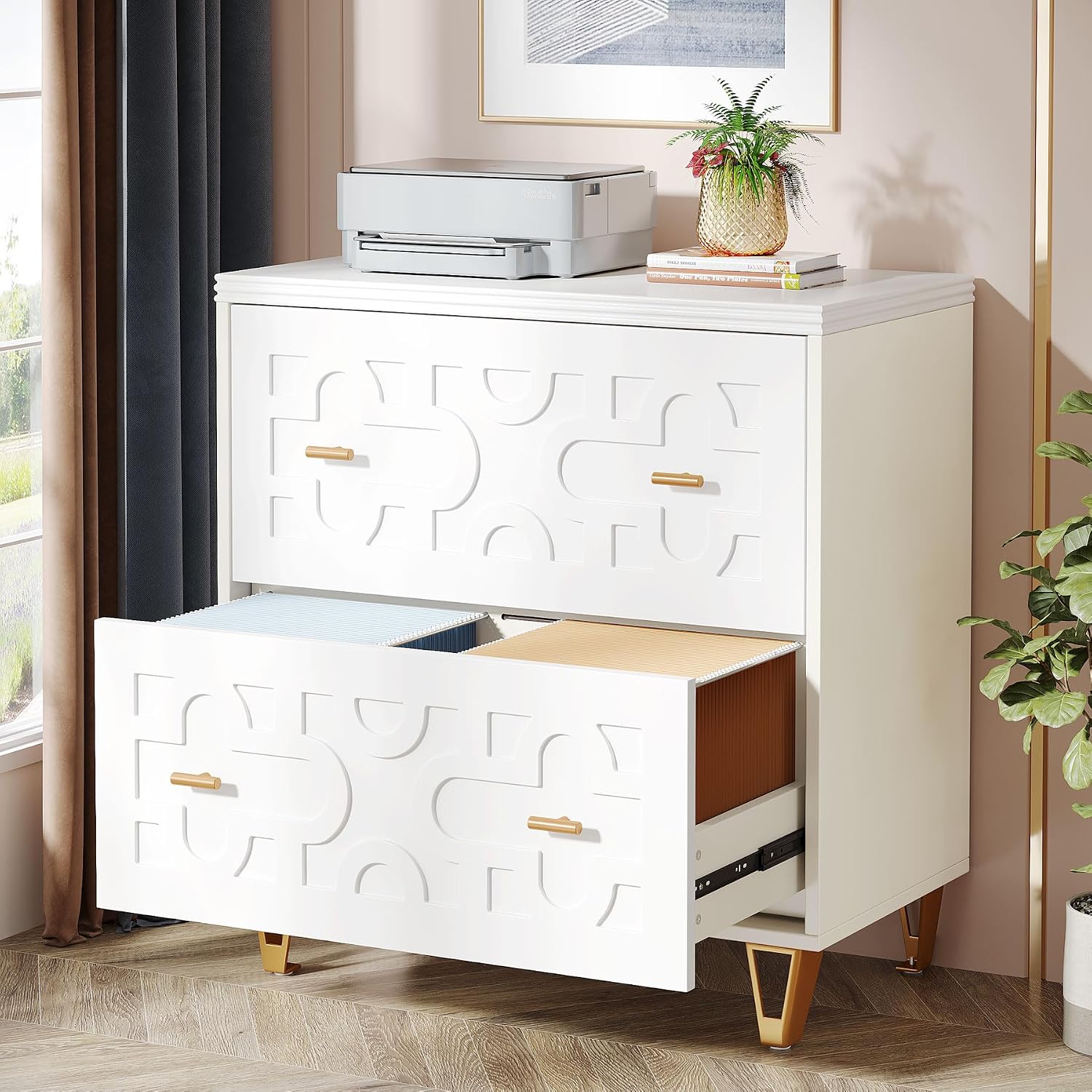 File Cabinet Lateral - Armário de arquivo lateral com 2