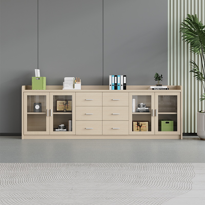 File Cabinet Lateral - Armário de Arquivo de Madeira com