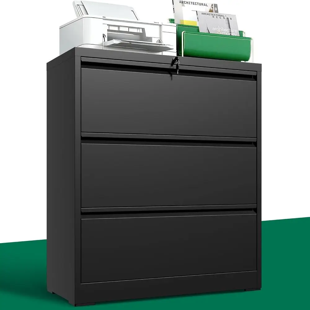 File Cabinet Lateral - Armário Arquivador Lateral com Estrutura Metálica,