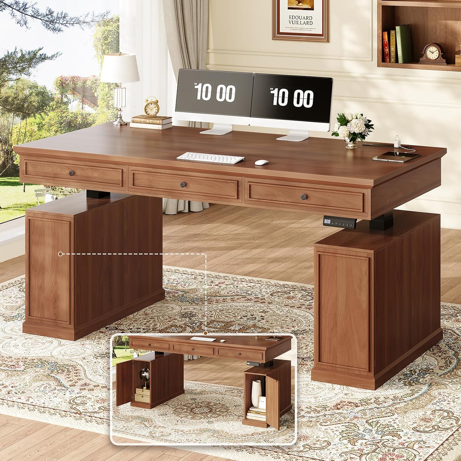 Office Furniture Outlet - Mesa de Trabalho Elétrica de 55,1
