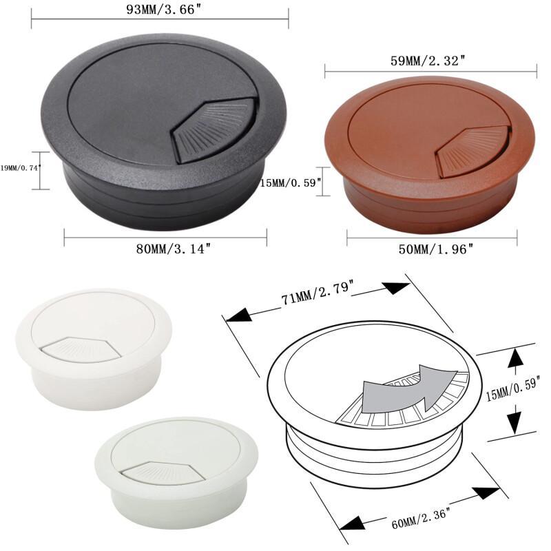 1 pçs cabo buraco capa ilhós m - Office Furniture Loft avaliação e preço