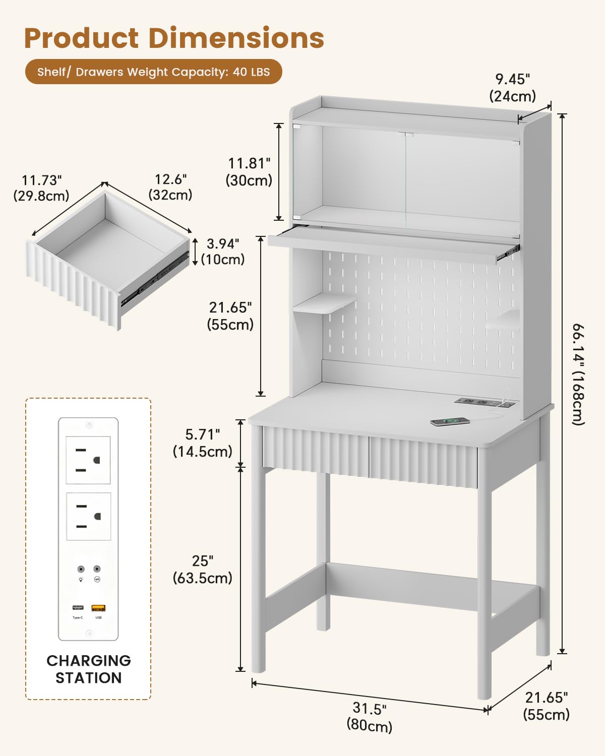 Escrivaninha Branca com Tomada - Office Furniture Outlet avaliação e preço
