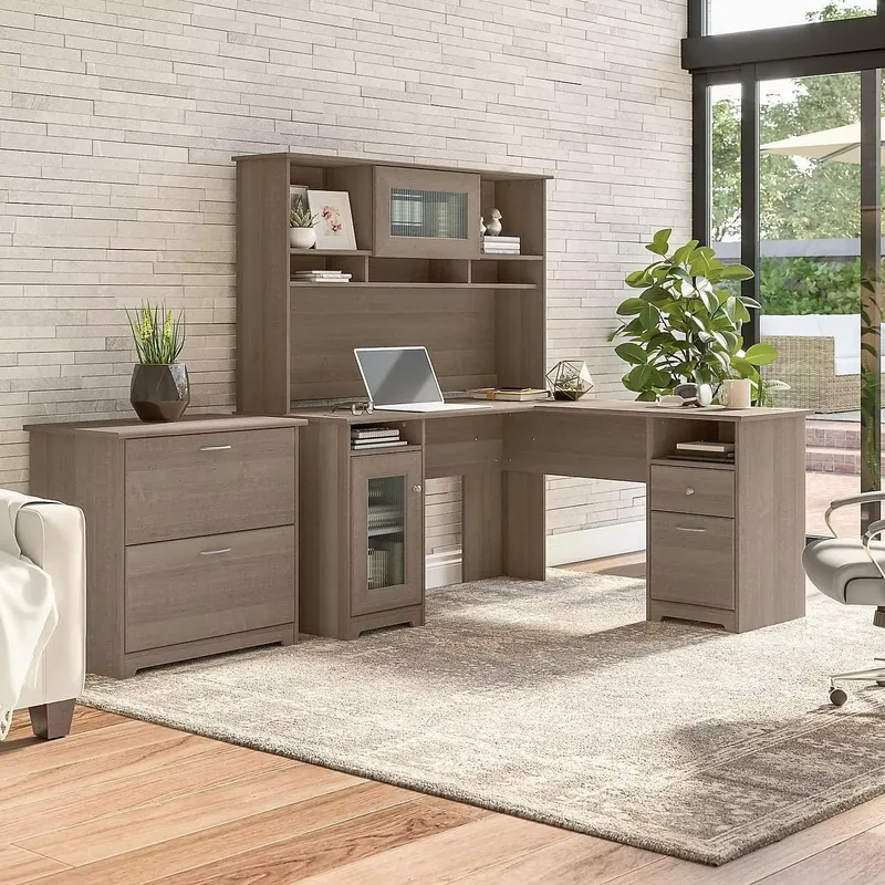 Mesa de escritório em forma de - File Cabinet Lateral avaliação e preço