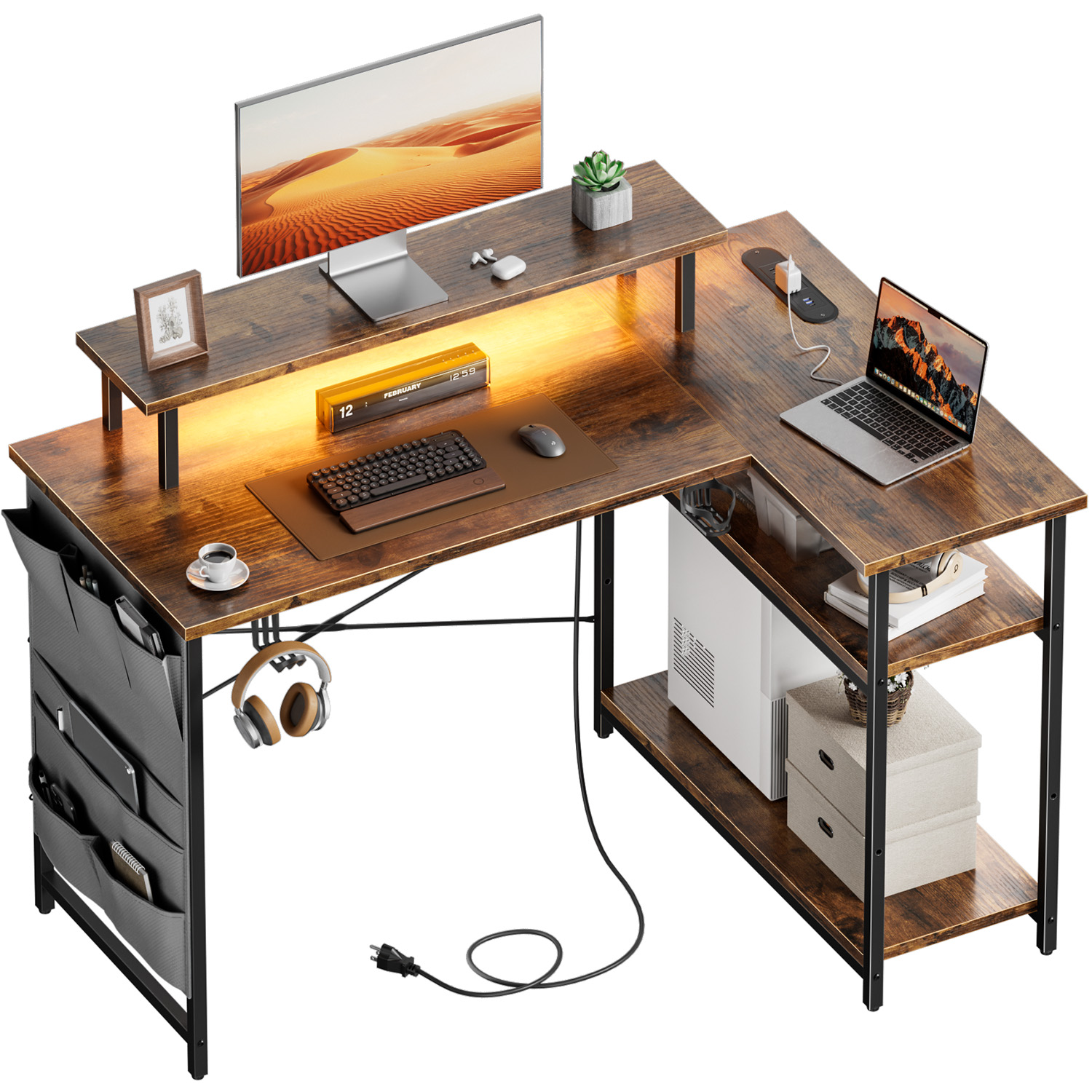 Mesa de Computador em Forma de - Office Furniture Outlet avaliação e preço