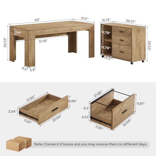Mesa em L de 63
