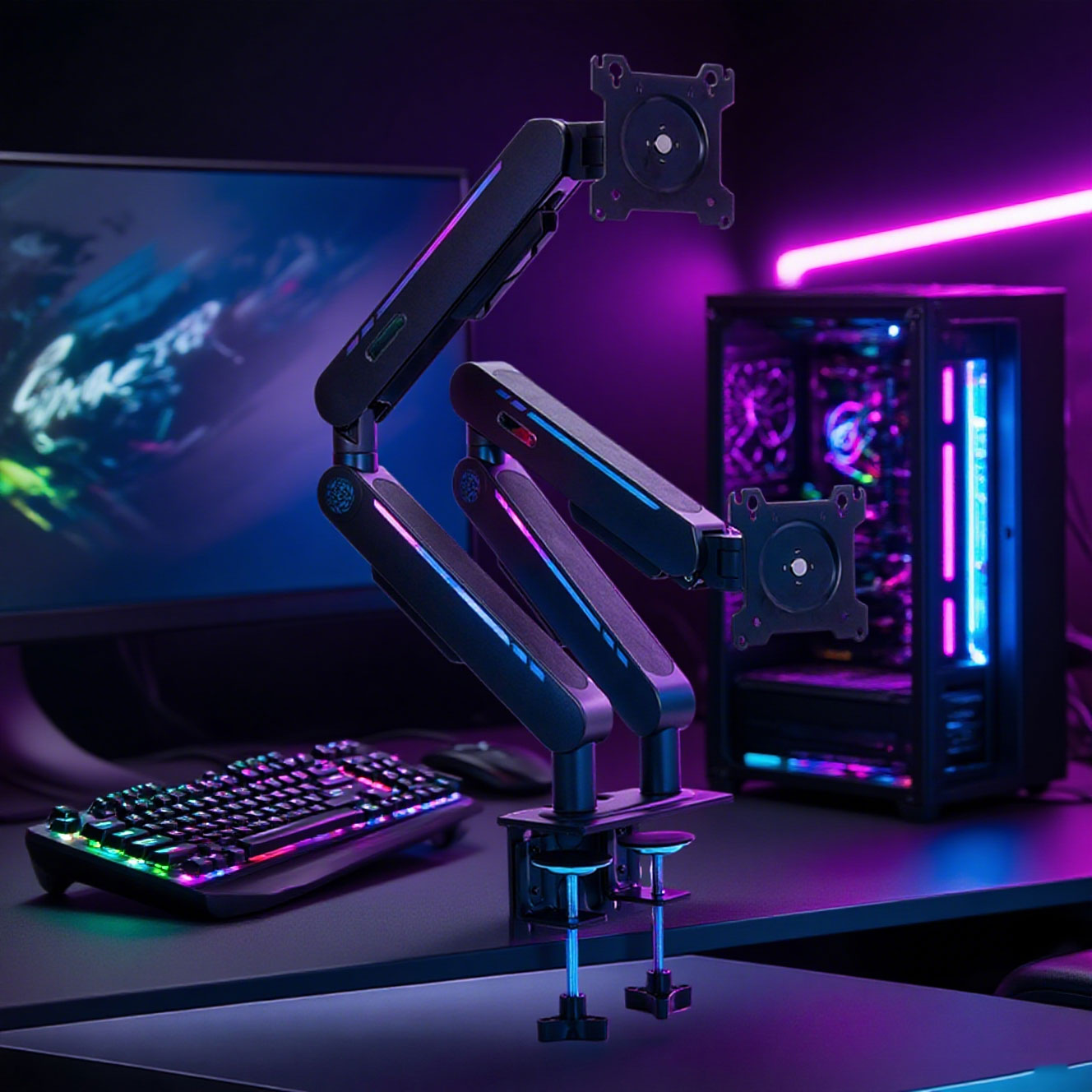 Suporte de Mesa com Mola a Gás - Adjustable Monitor Mount avaliação e preço