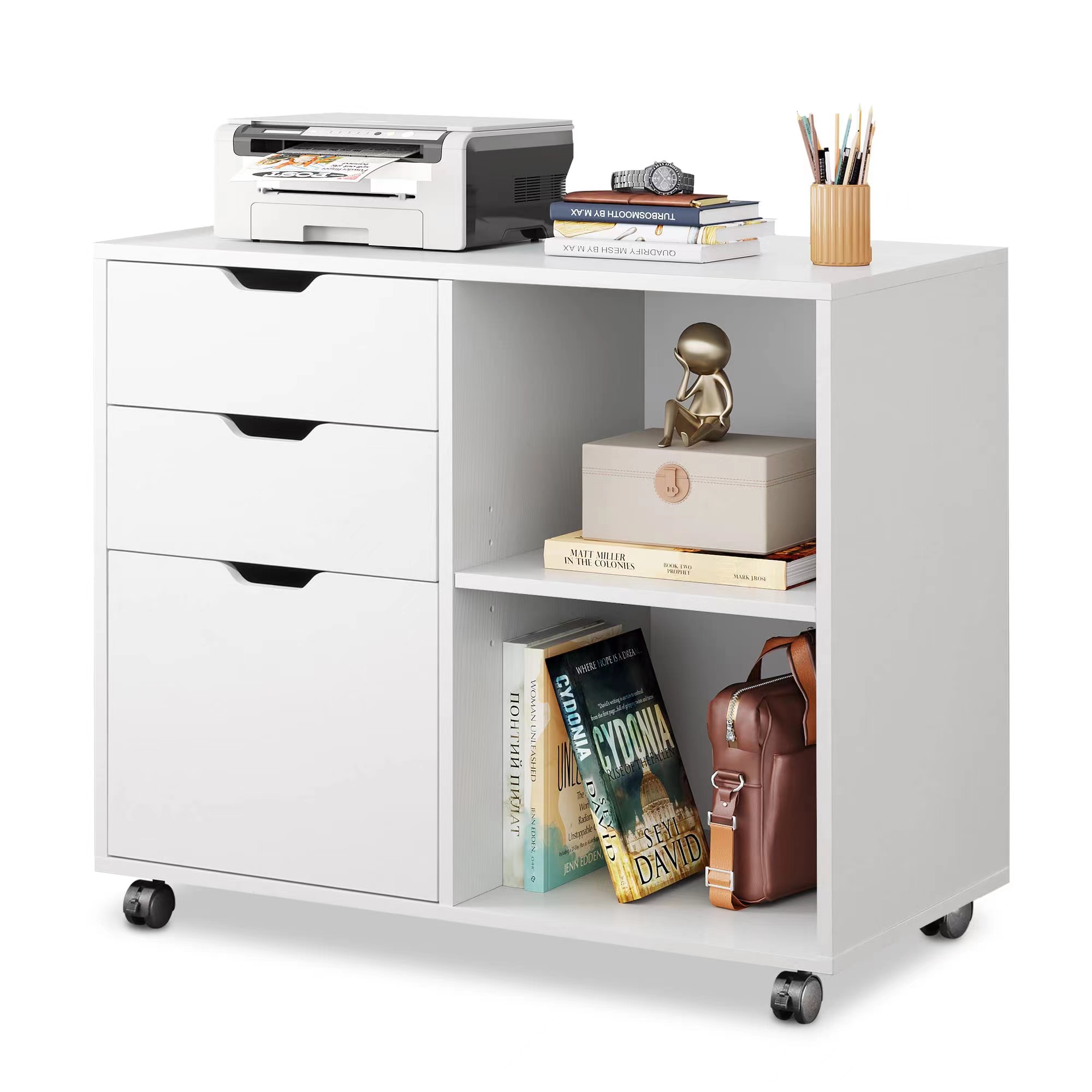 Armário de Arquivos de Madeira - File Cabinet Lateral avaliação e preço