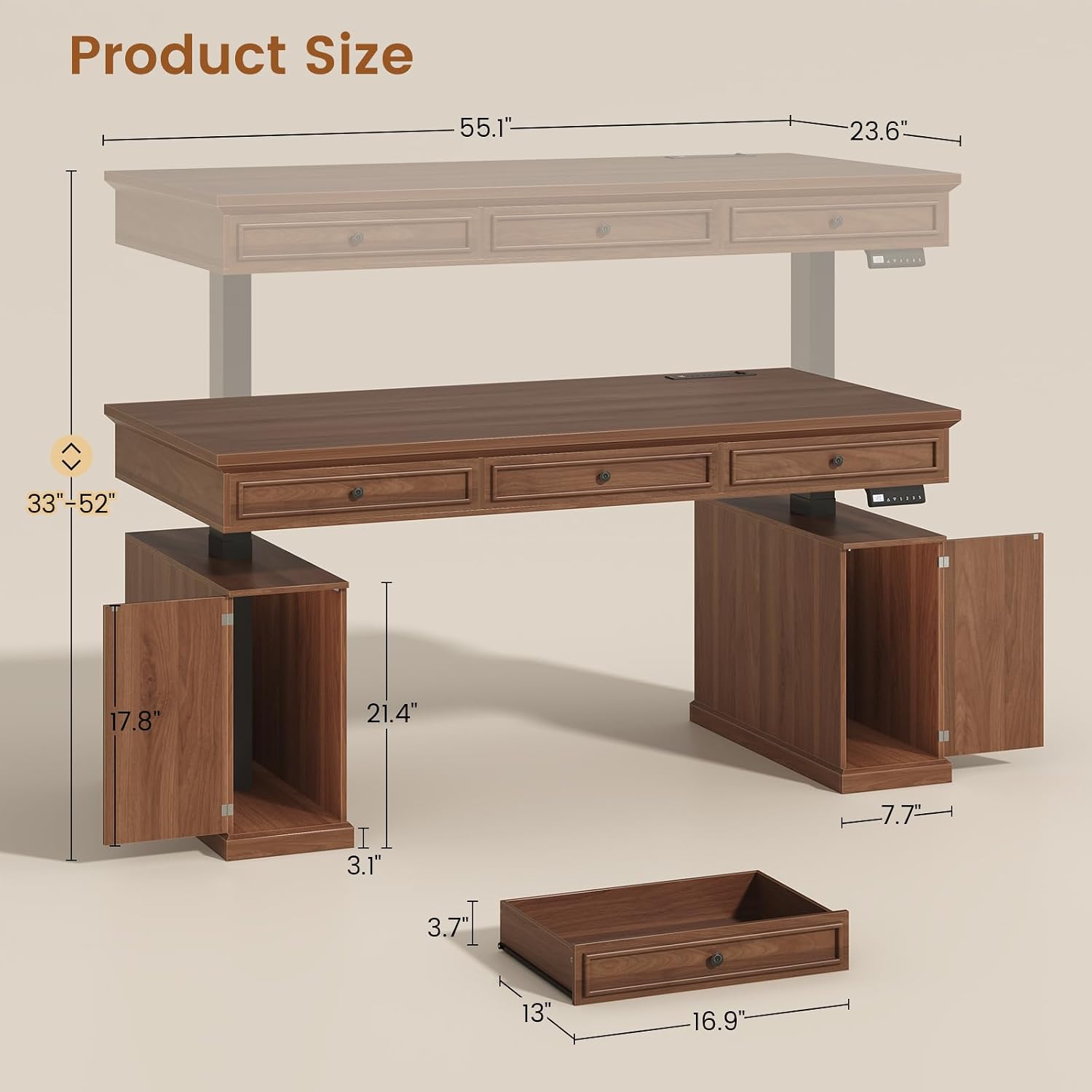 Mesa de Trabalho Elétrica de 5 - Office Furniture Outlet avaliação e preço